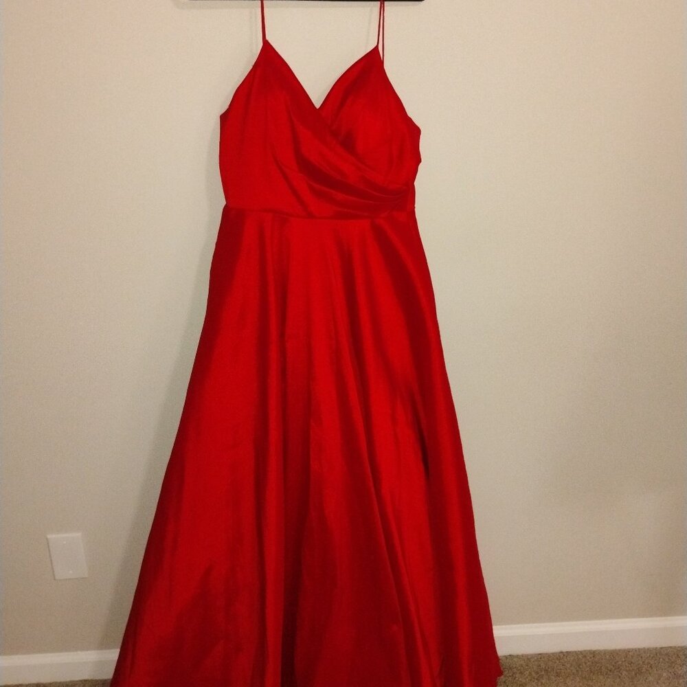 Long Satin Ball gown